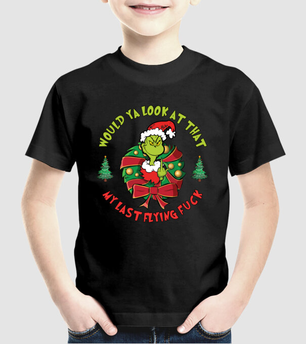 Would ya look at that - Grinch model negru pe tricou