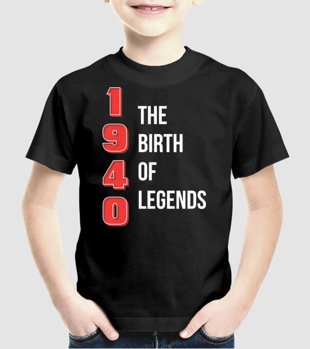 1940 the birth of legends model negru pe tricou