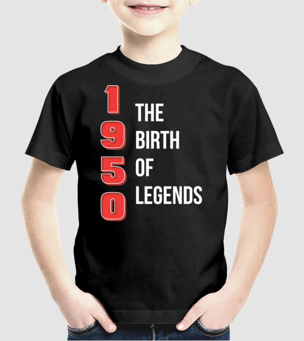 1950 the birth of legends model negru pe tricou