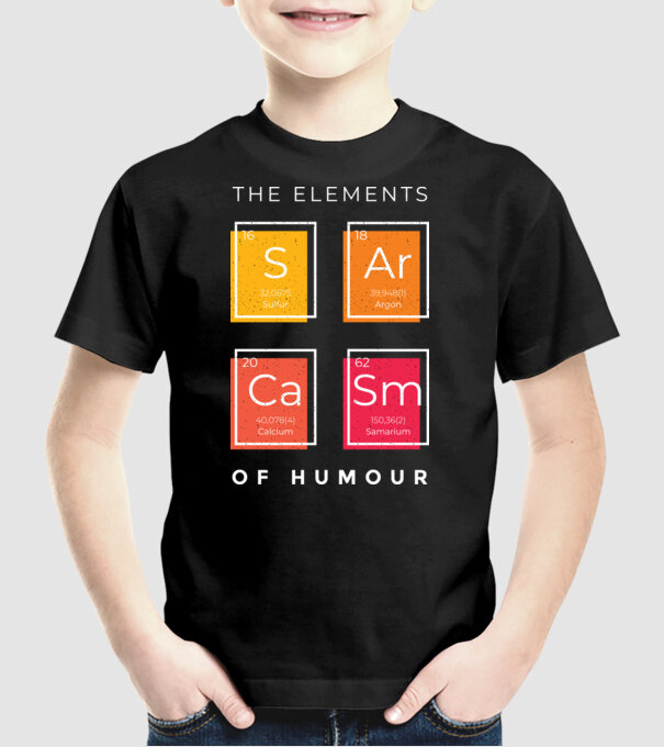 Elementele umorului model negru pe tricou