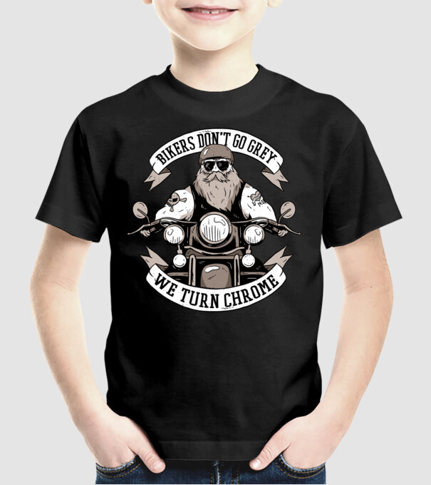Motocicliștii nu devin cărunți model negru pe tricou