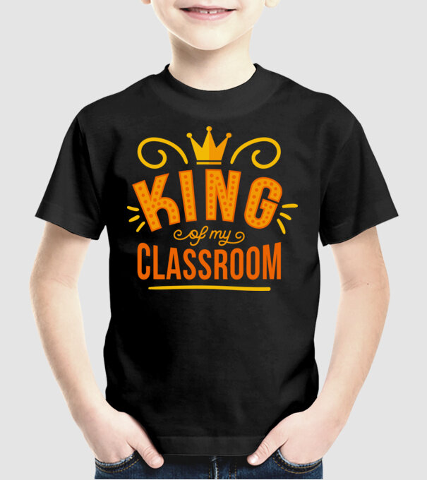 Regele clasei model negru pe tricou