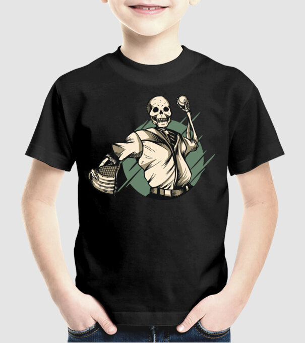 Schelet Baseball model negru pe tricou