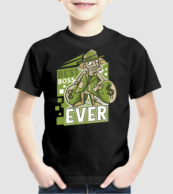 Best Boss Ever - Cel mai bun șef model negru pe tricou