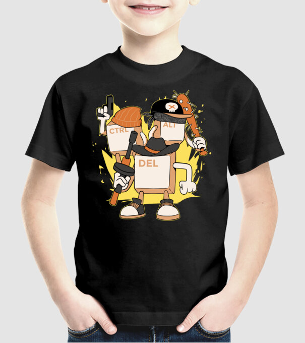Mafie tastatură model negru pe tricou