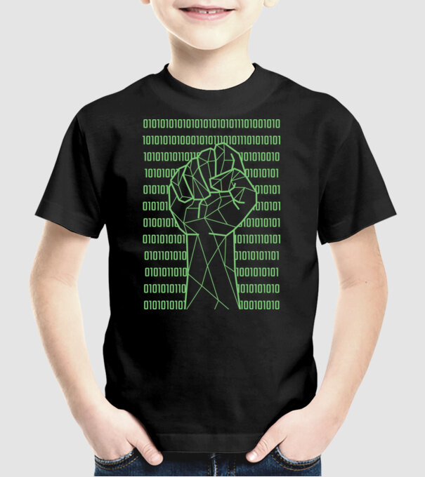 Pumn binar model negru pe tricou