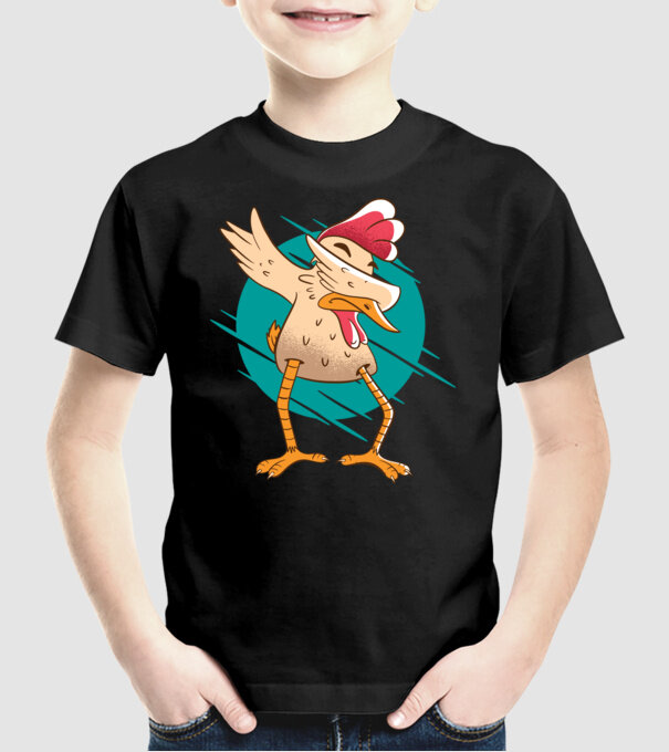 Pui DAB model negru pe tricou