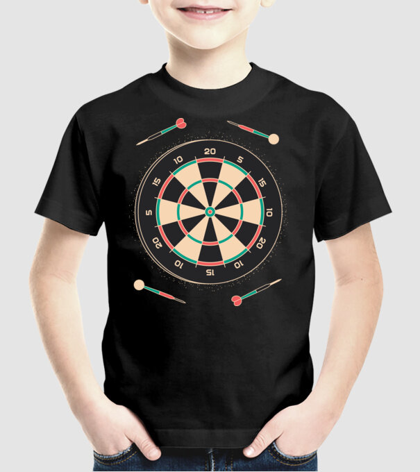 Tablă Darts model negru pe tricou