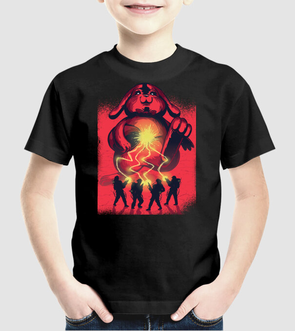 Easter Busters model negru pe tricou