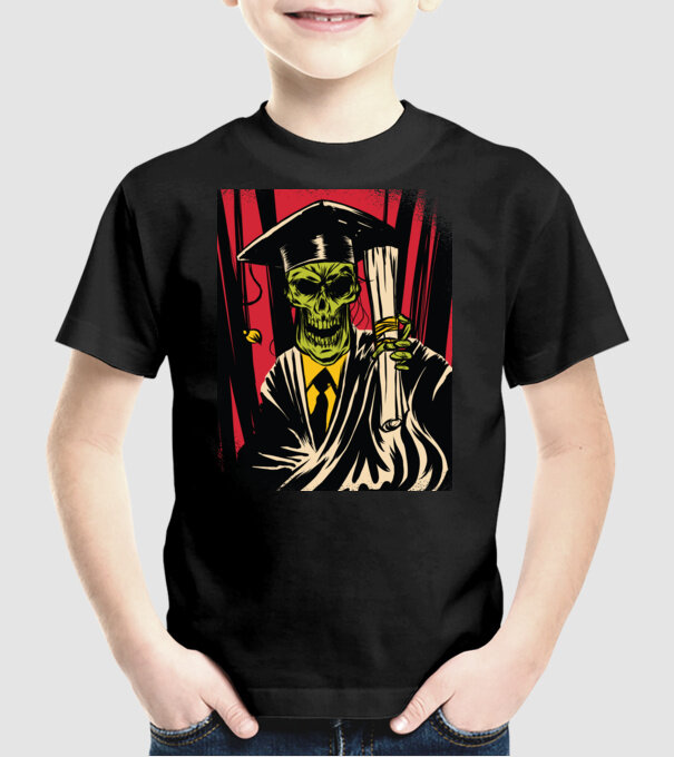 Proaspăt absolvent Absolvire model negru pe tricou