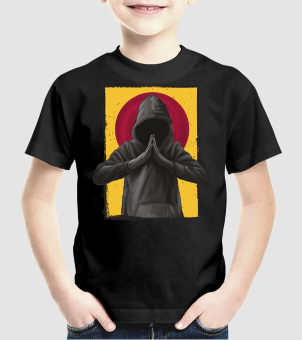 Rugăciune Hacker model negru pe tricou