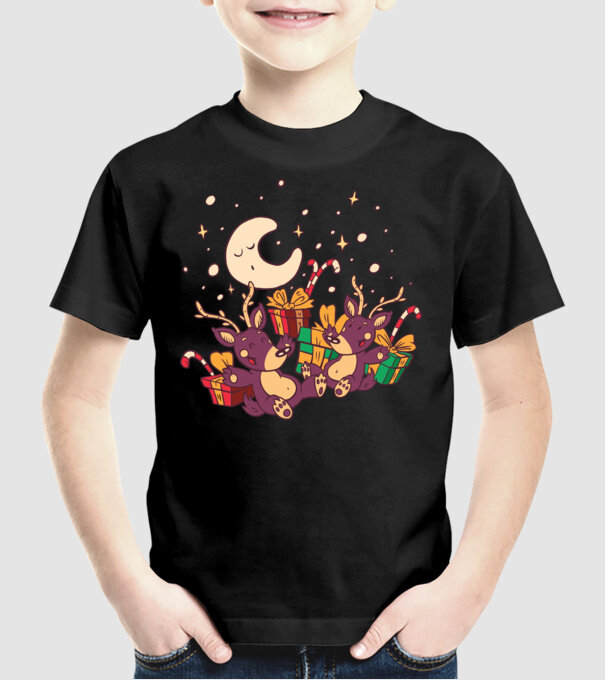 Cadouri de Crăciun model negru pe tricou