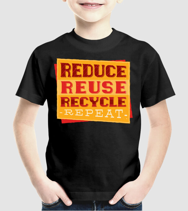 Protecția mediului model negru pe tricou