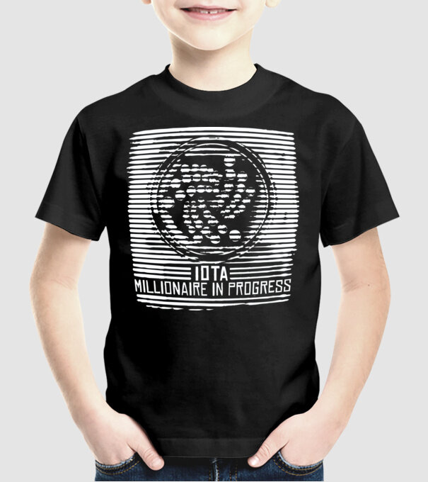 Criptomonedă Miliardar în curs de încărcare model negru pe tricou
