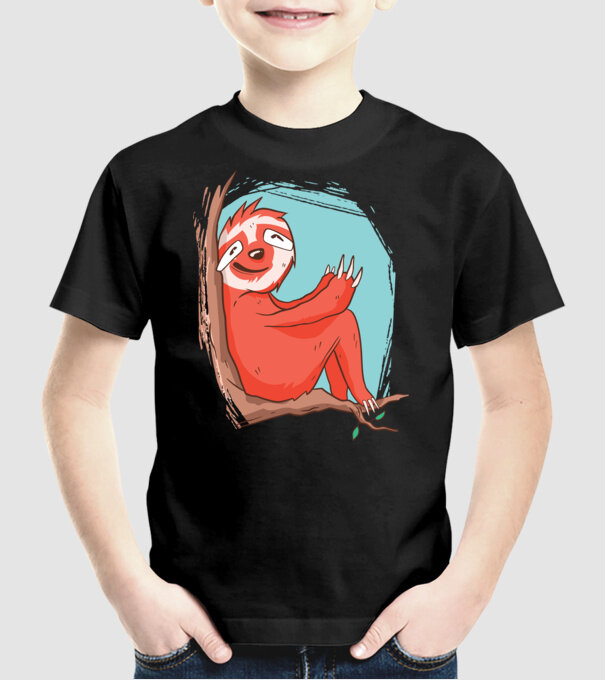 Leneș model negru pe tricou