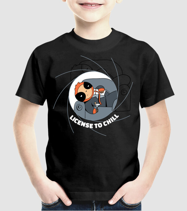 Leneș Bond 007 model negru pe tricou