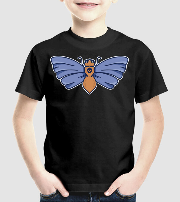 Molie model negru pe tricou