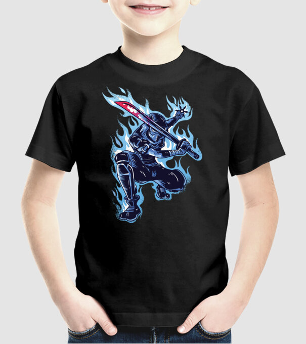 Ninja Sub Zero model negru pe tricou