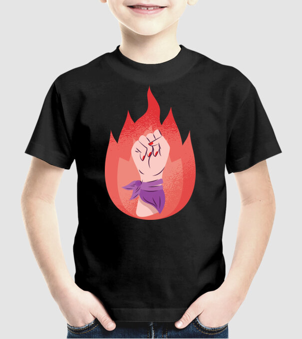 Egalitatea femeilor Ziua femeii model negru pe tricou