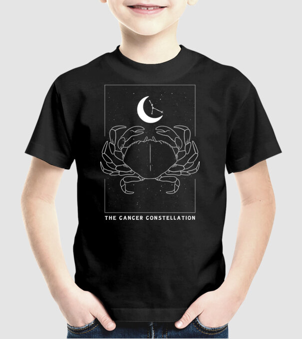 The Cancer Constellation model negru pe tricou
