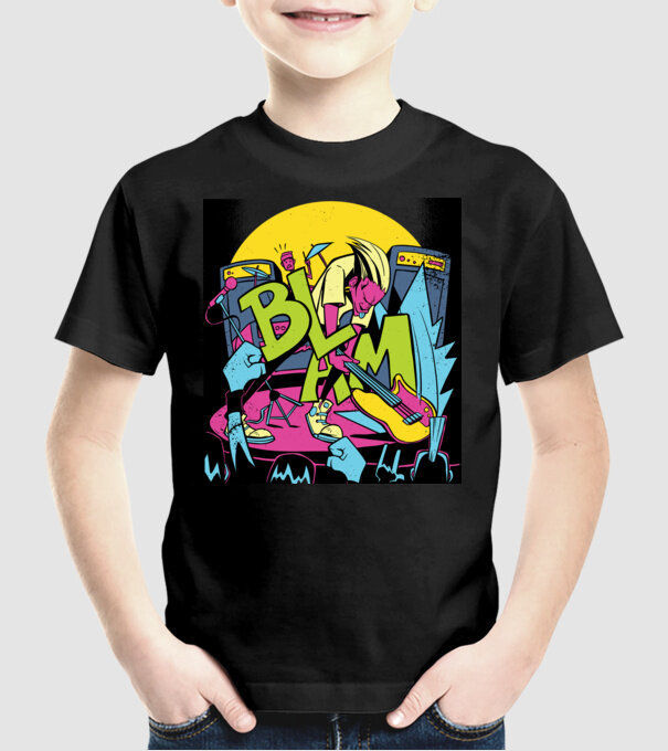 Star rock model negru pe tricou
