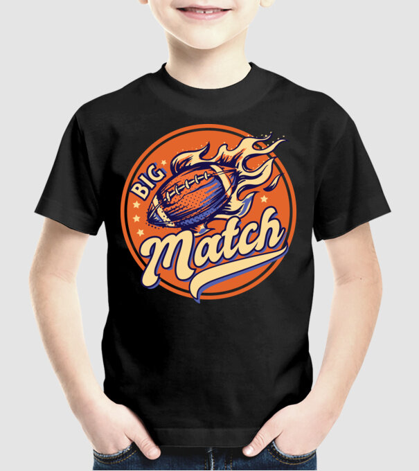 Superbowl meci de fotbal american model negru pe tricou