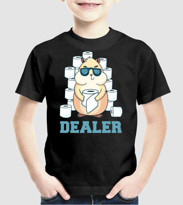 Dealer model negru pe tricou