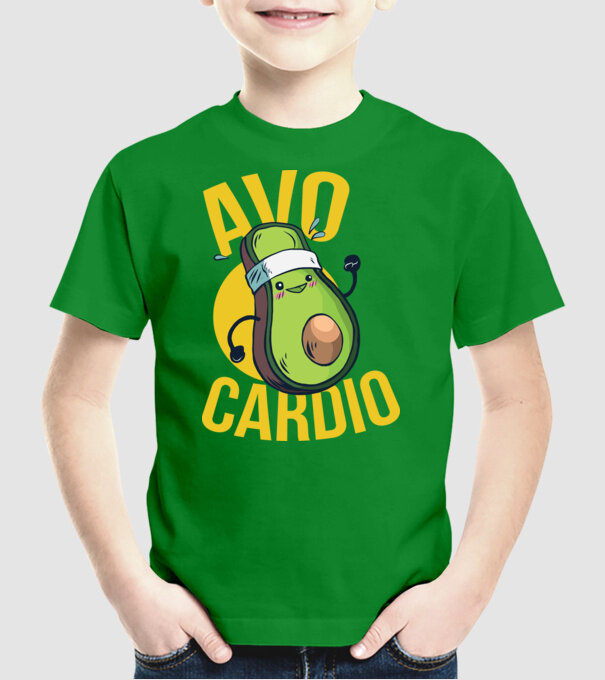 Avo Cardio Antrenament Avocado model verde pe tricou