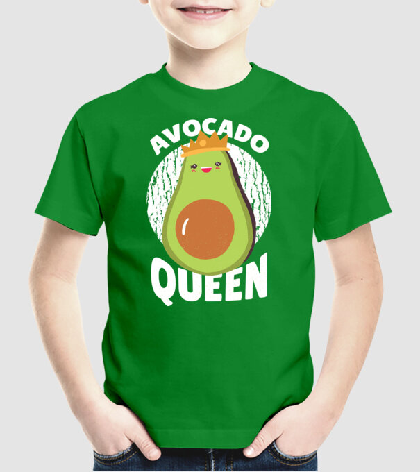 Avocado Queen Regina Avocado model verde pe tricou