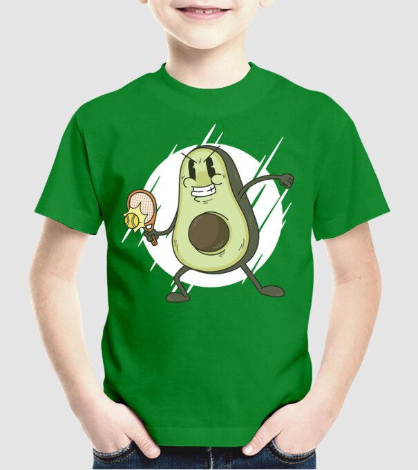 Tenis Avocado model verde pe tricou