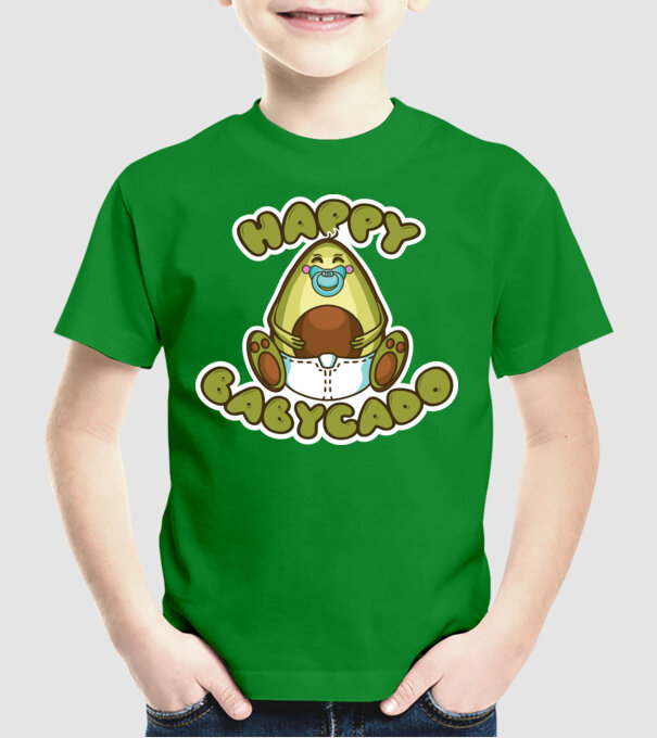 Avocado bebe model verde pe tricou