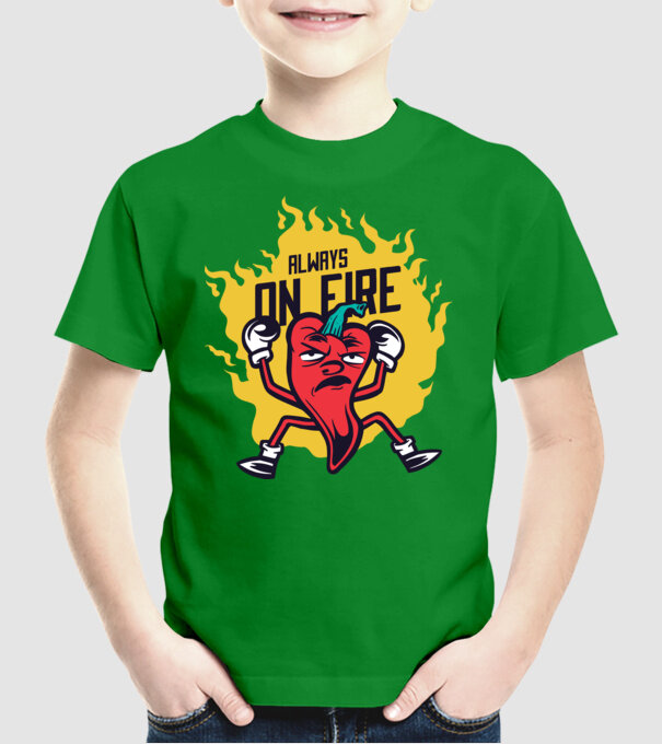 Ardei Chili model verde pe tricou