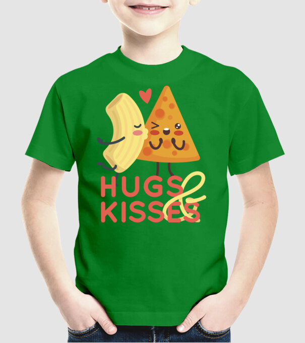 'Hawaii pizza dragoste tricou drăguț Valentine''s Day' model verde pe tricou
