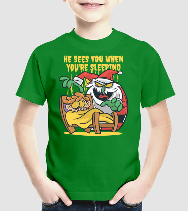 Elf de Crăciun model verde pe tricou