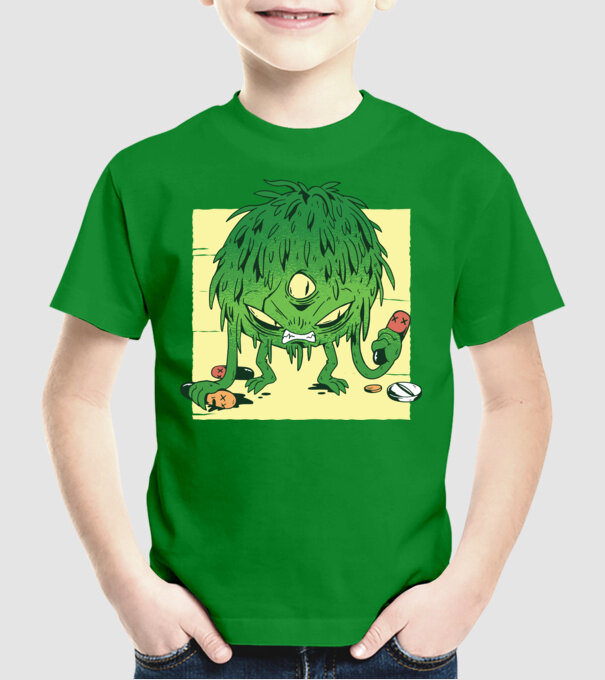Coronavirus Monstru model verde pe tricou