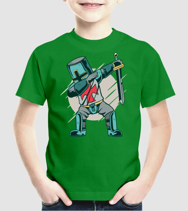 Cavaler DAB model verde pe tricou