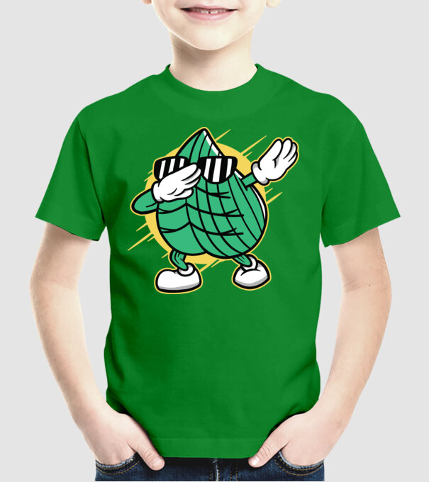 Frunză DAB cărți de joc maghiare model verde pe tricou