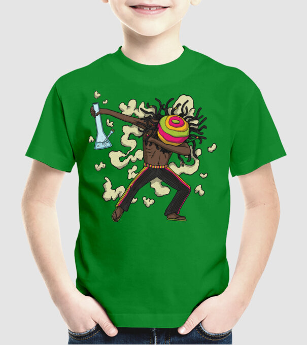 Dreadlock DAB model verde pe tricou