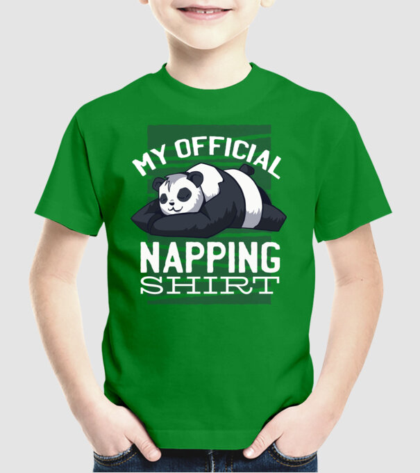 This is my official napping T-shirt, tricou amuzant odihnă model verde pe tricou