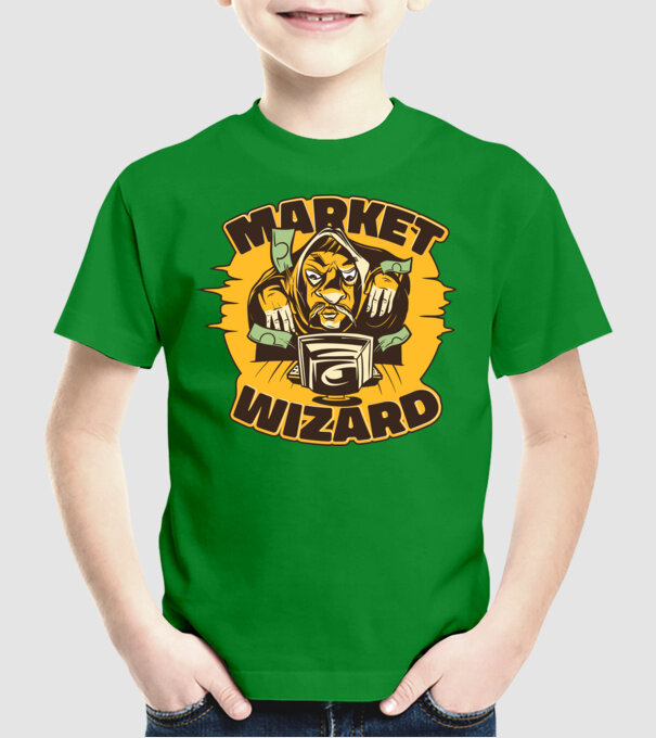 Guru al pieței bursiere model verde pe tricou