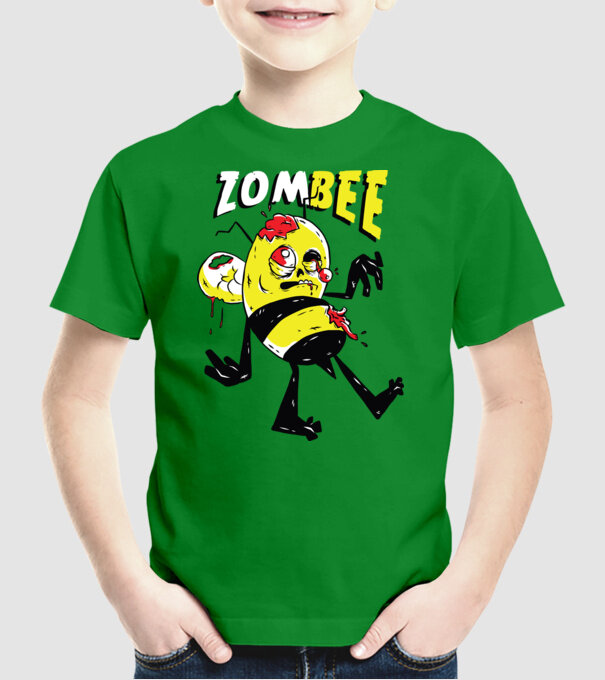 Zombee Albină Zombie model verde pe tricou