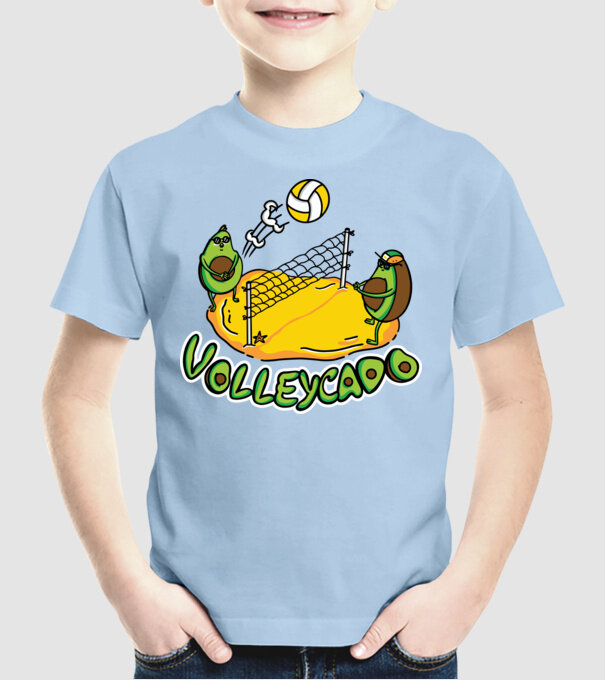 Avocado Volei model albastru deschis pe tricou