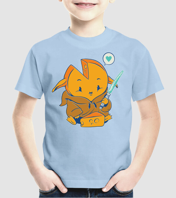Baby Gouda model albastru deschis pe tricou