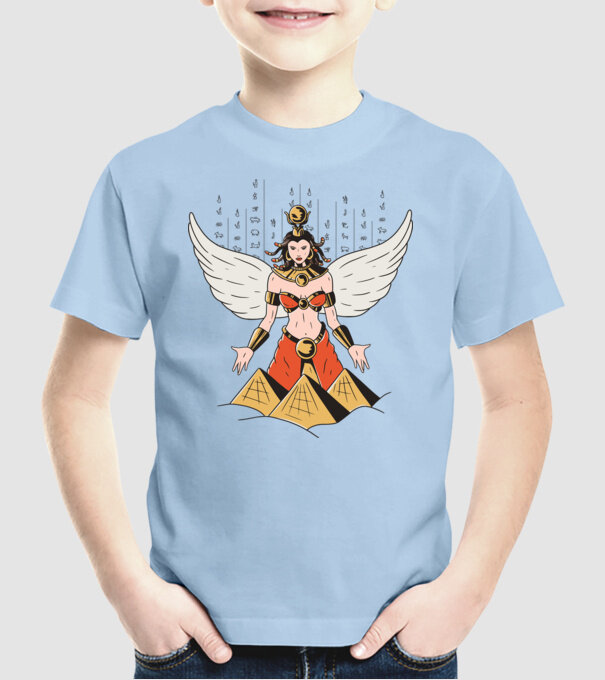 Zeița Isis model albastru deschis pe tricou