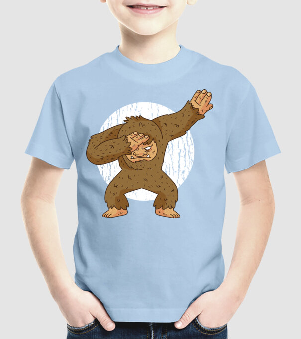 Jeti DAB model albastru deschis pe tricou