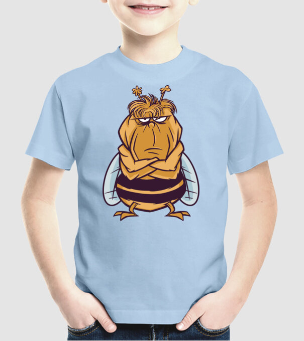 Albină Supărată model albastru deschis pe tricou