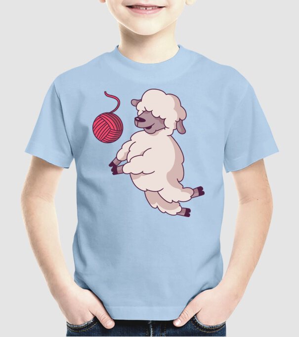 Miel voleibalist model albastru deschis pe tricou