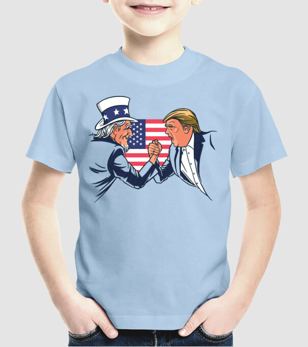 Trump Vs Unchiul Sam SUA 2020 alegeri prezidențiale model albastru deschis pe tricou