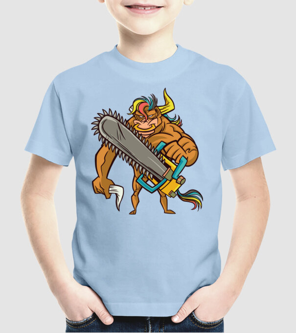 Unicorn Taur model albastru deschis pe tricou