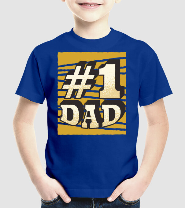 Tata 01 model albastru regal pe tricou